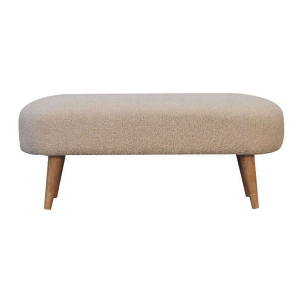 Mensta Boucle Hallway Bench – Cozy & Stylish Seating
