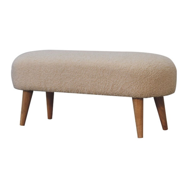 Mensta Boucle Hallway Bench – Cozy & Stylish Seating - Image 2