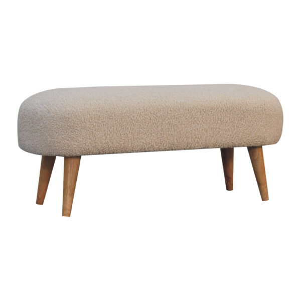 Mensta Boucle Hallway Bench – Cozy & Stylish Seating - Image 3